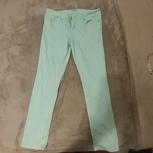 4 for $20.Sea foam green areopostale skinny jeans.